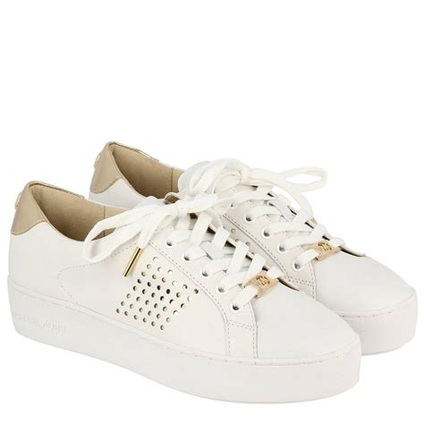 michael kors chaussure blanche|michael kors white women's shoes.